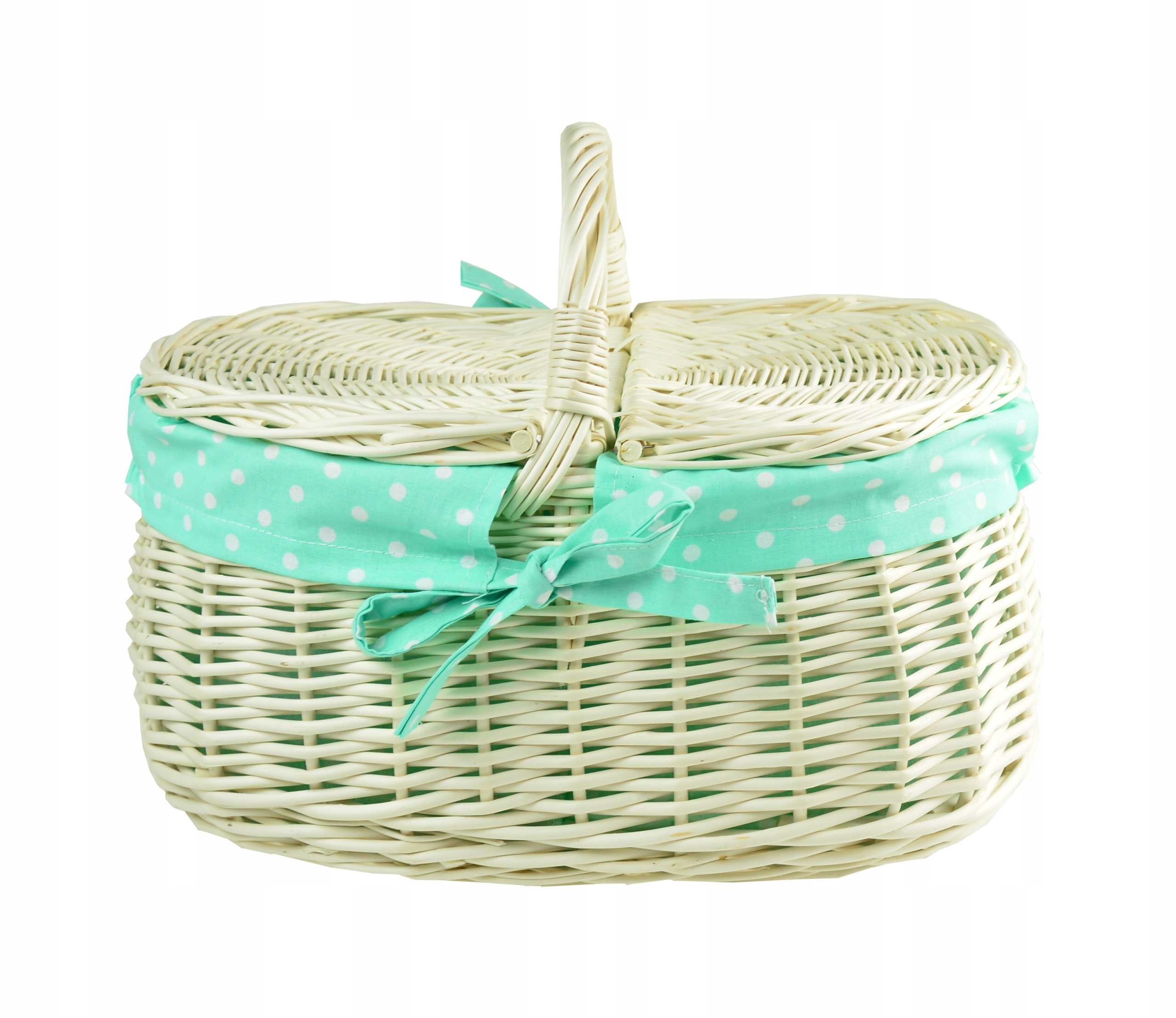 

Koszyk Na Piknik wiklinowy kosz Piknikowy roz. L