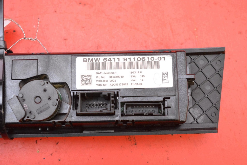 control panel air conditioning devices KLIMY 9110610 BMW E90 E91 04-08