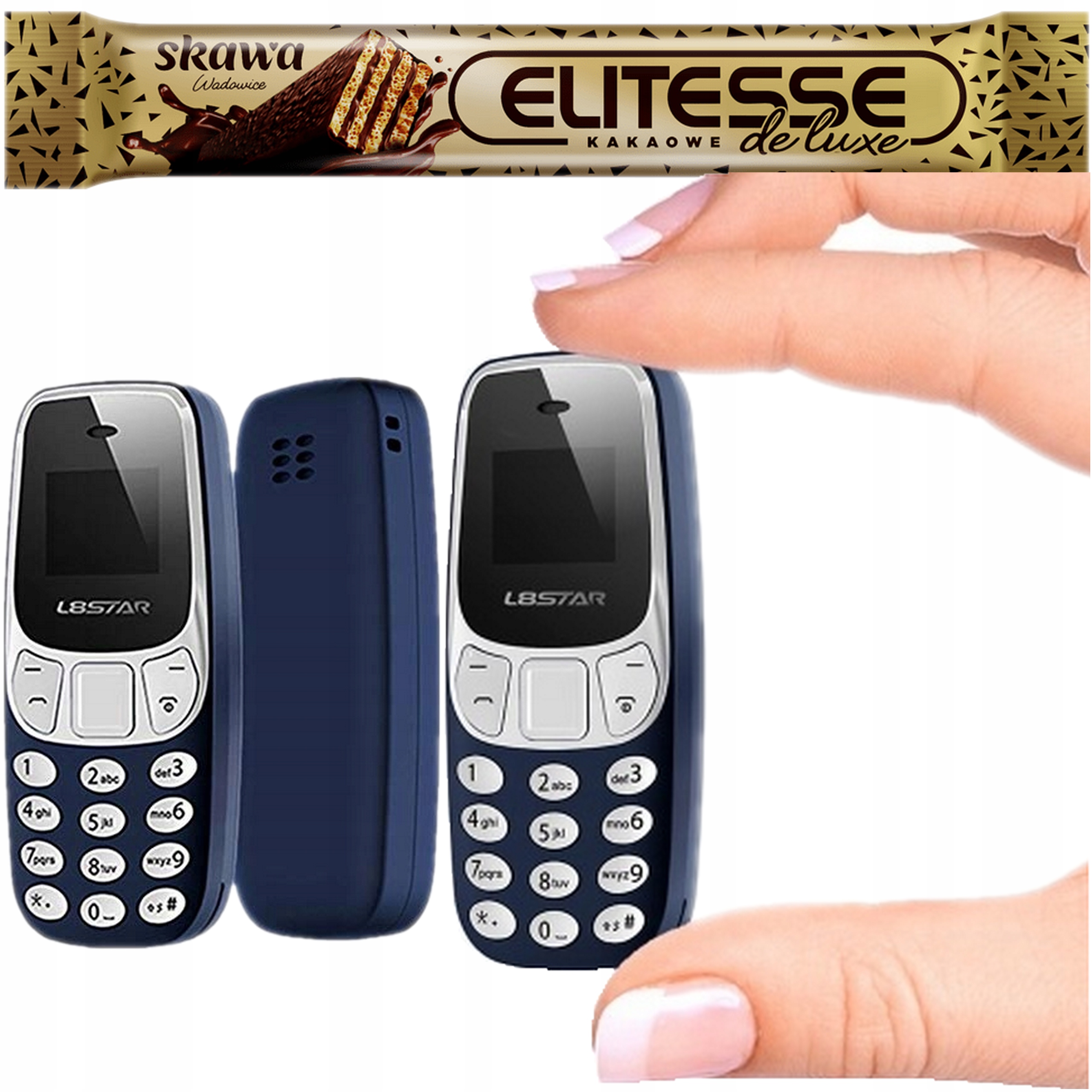 PrEmIUM Na Dárek Mini Telefon smartphone malý 6,8 cm Bluetooth odposlech