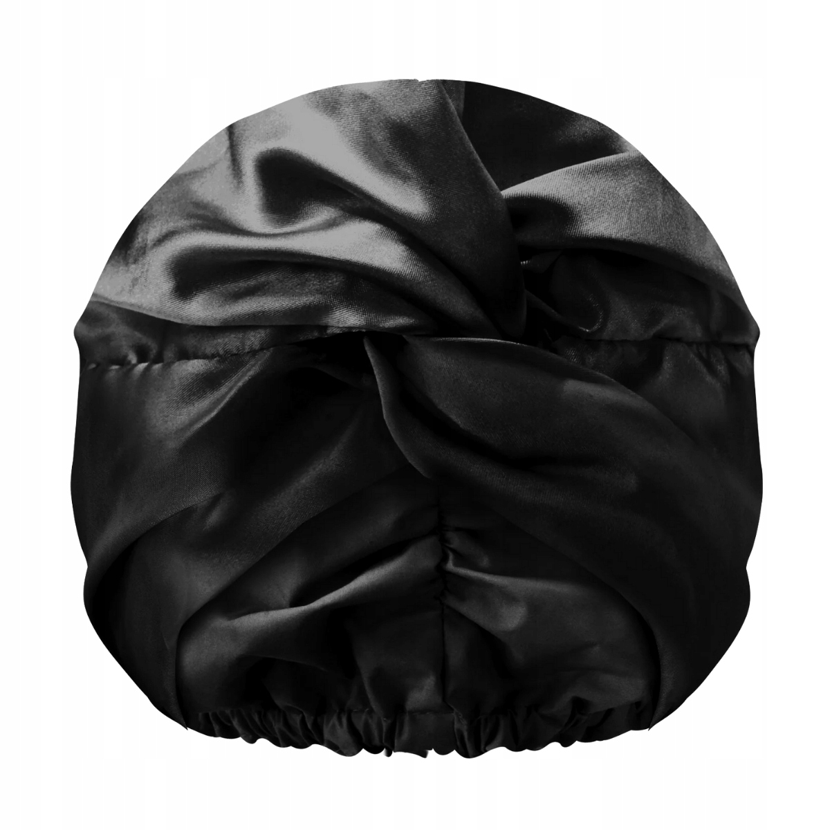 Glov 2v1 sprchová čepice na vlasy se saténovou vrstvou, černá