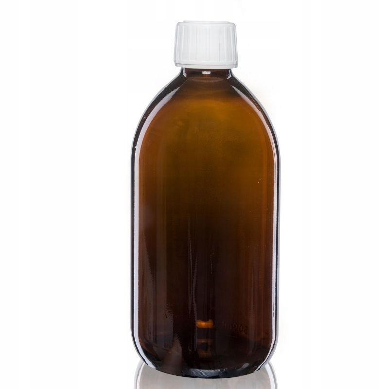 

Butelka szklana 500ml z białym korkiem niekapkiem