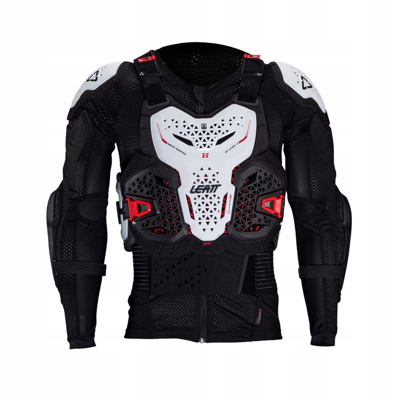 Tričko S Chráničmi Leatt 5.5 Evo White (184-196 CM) 2XL
