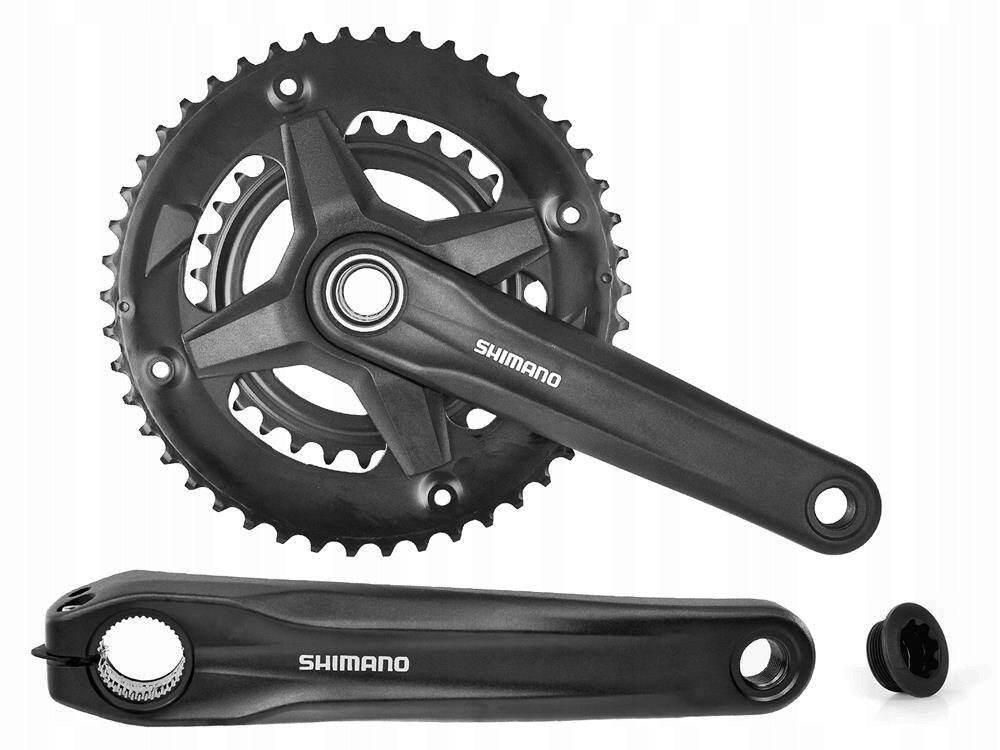 Klikový mechanismus kliky jízdního kola Shimano FC-MT210, 9 řadový, 46/30T, 175 mm