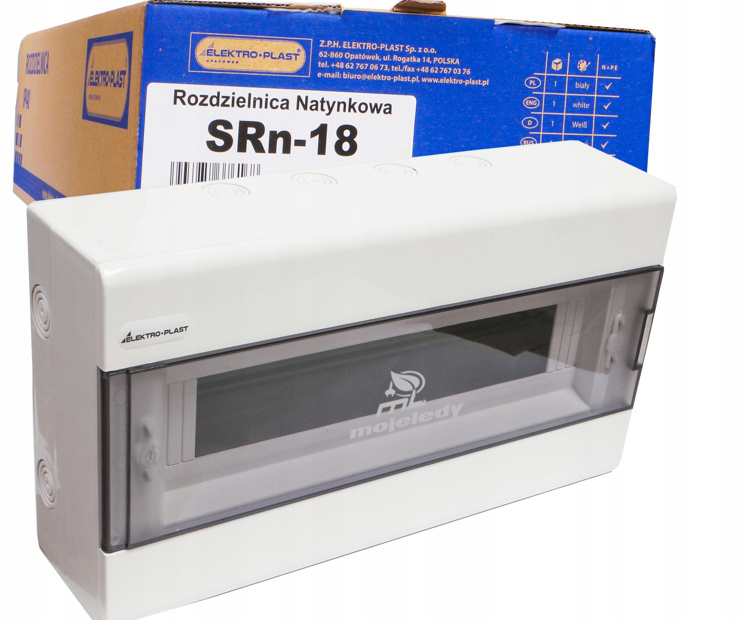 Nástěnný rozvaděč 1x18 IP40 SRn transparentní