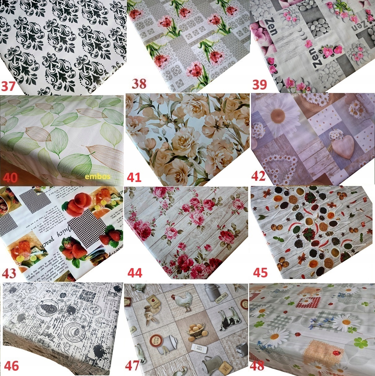 CERATA OBRUS DUŻY WYBÓR 156 WZORÓW 260x140 Długość (cm) 260 cm