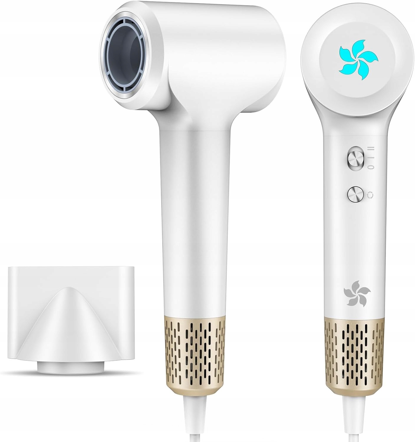 Vysoušeč Vlasů Hzd 1500W Ionizační Regulace 1500W Magnetický 2V1