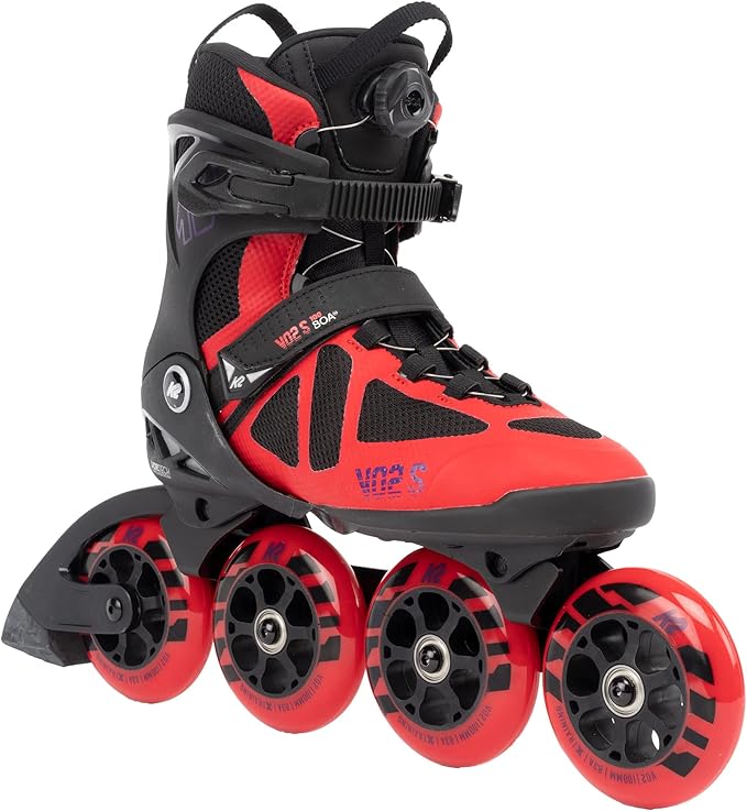 Rolki K2 VO2-S 100 BOA czarno-czerwone