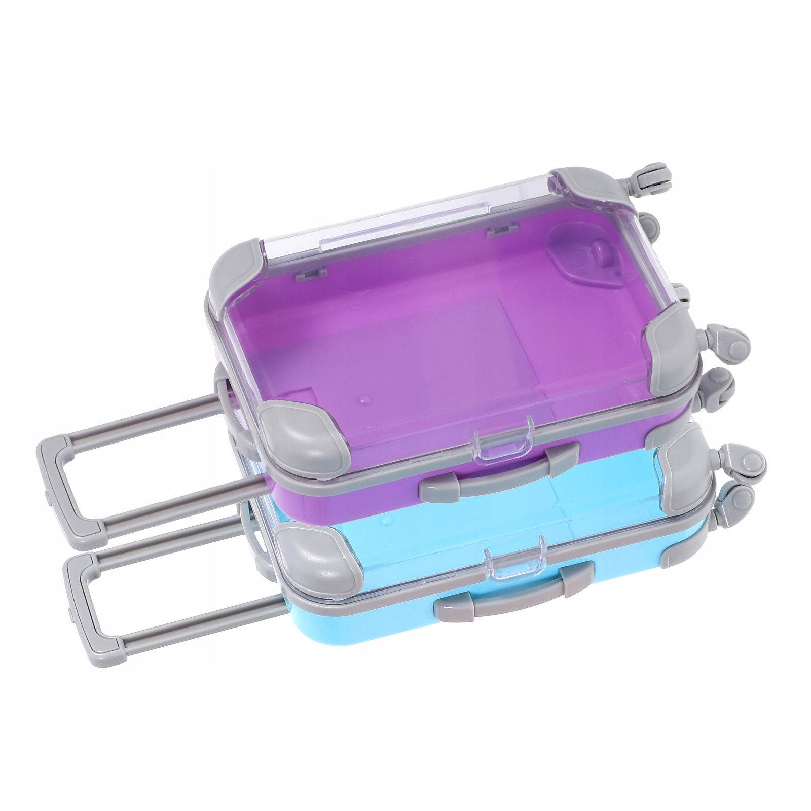 PRZESTRONNA WALIZKA DO PRZECHOWYWANIA SZTUCZNYCH RZĘS Z WYSUWANĄ RĄCZKĄ