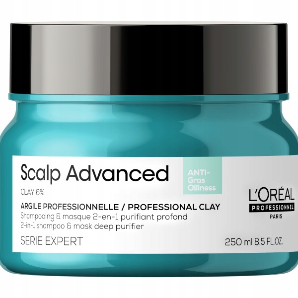 L'Oreal Serie Expert Scalp Advanced 2-in-1 čistící maska s jílem 2v1
