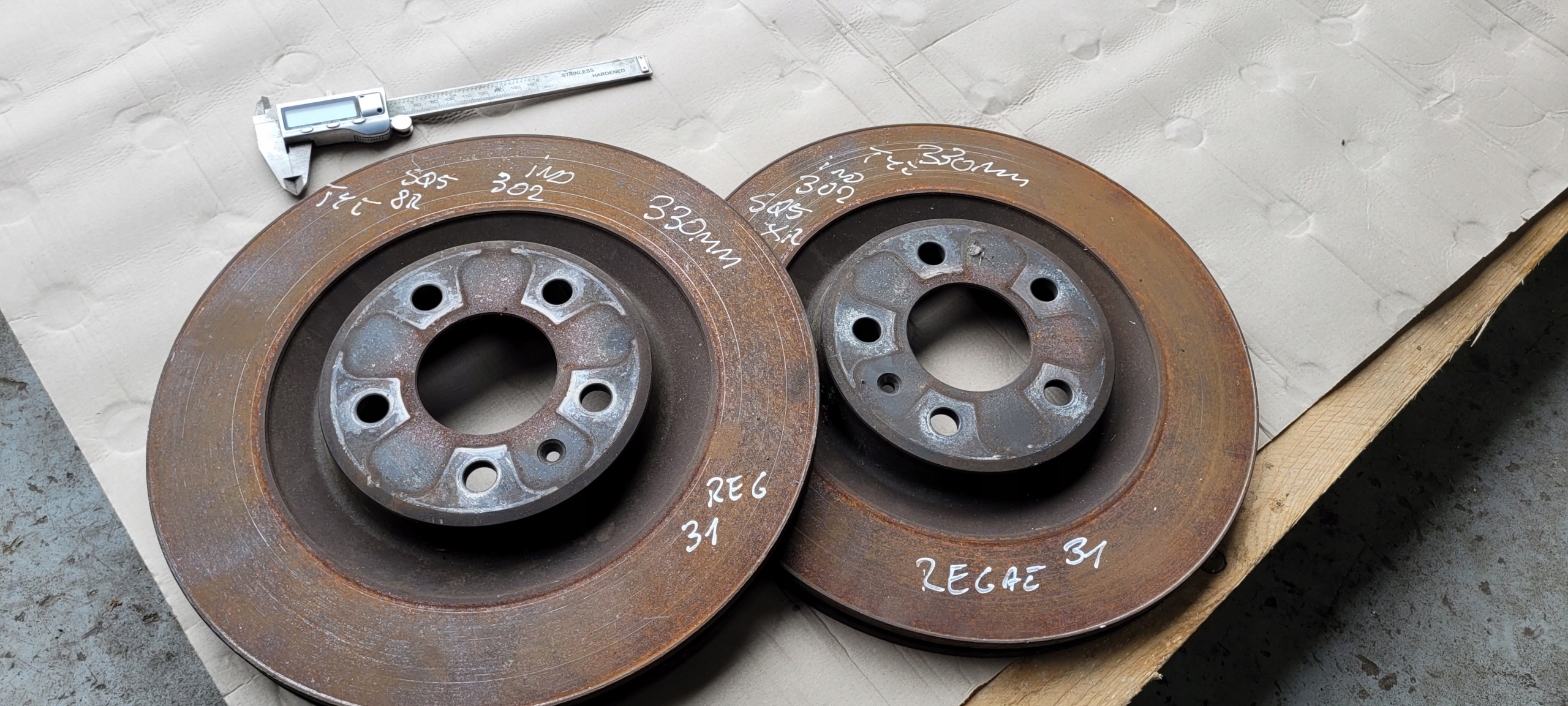 JEEP WRANGLER JK disc discs rear part rear. left right 3.6 2X
