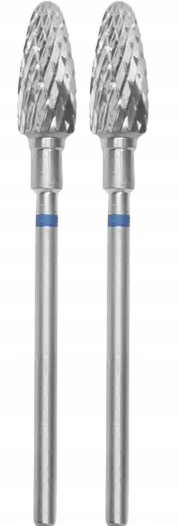 2 x Staleks Fréza ze slinutého karbidu Kužel Kulatý Modrý Průměr 6 mm