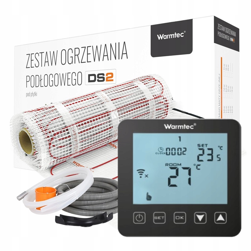 

Mata grzejna grzewcza zestaw Warmtec DS2-80/PRT01