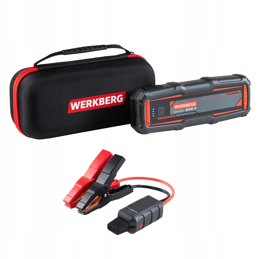 Štartovacie Zariadenie Powerbank Booster 6000A 26000 mAh Werkberg