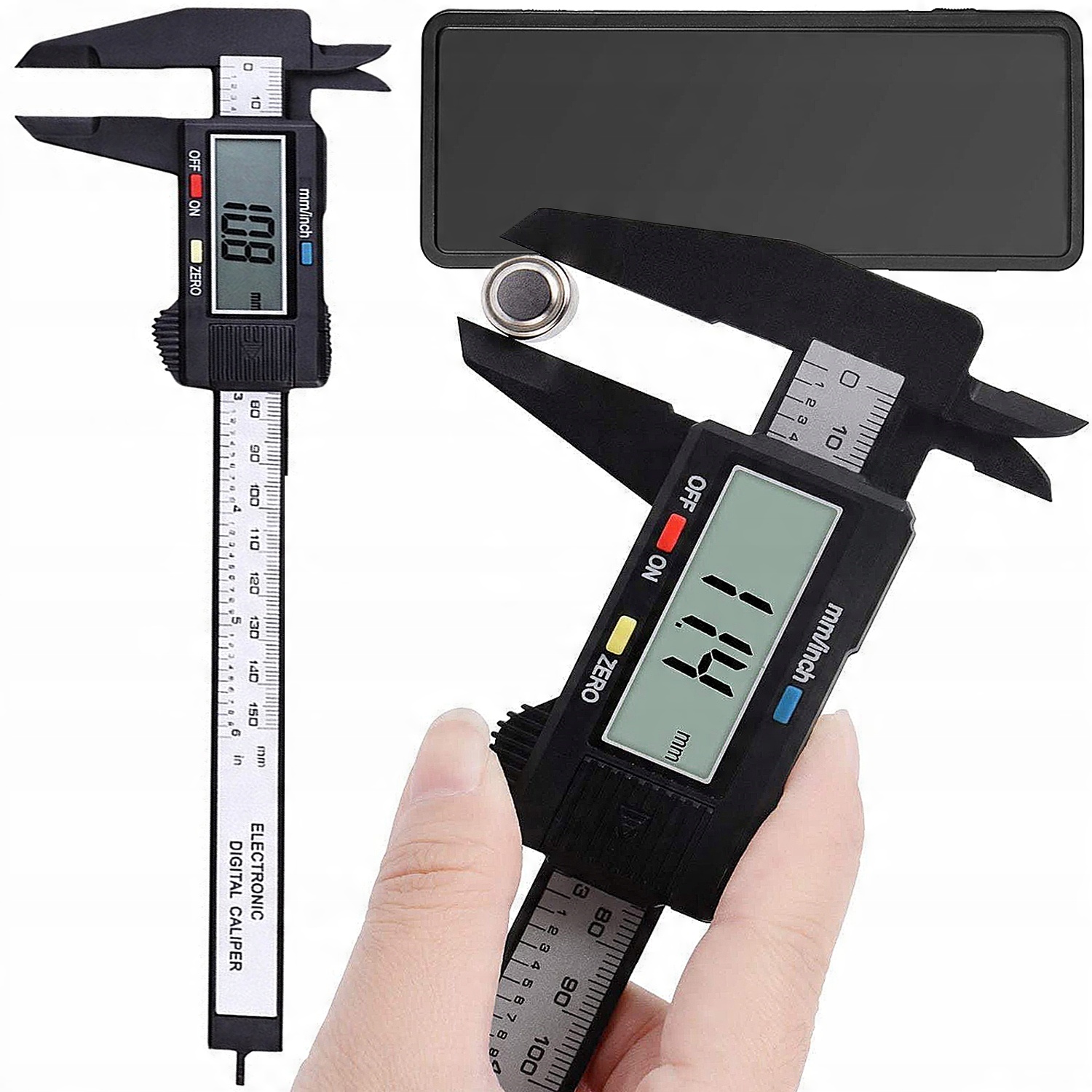 

Elektroniczna Suwmiarka Cyfrowa Pomiarowa Z LCD 43