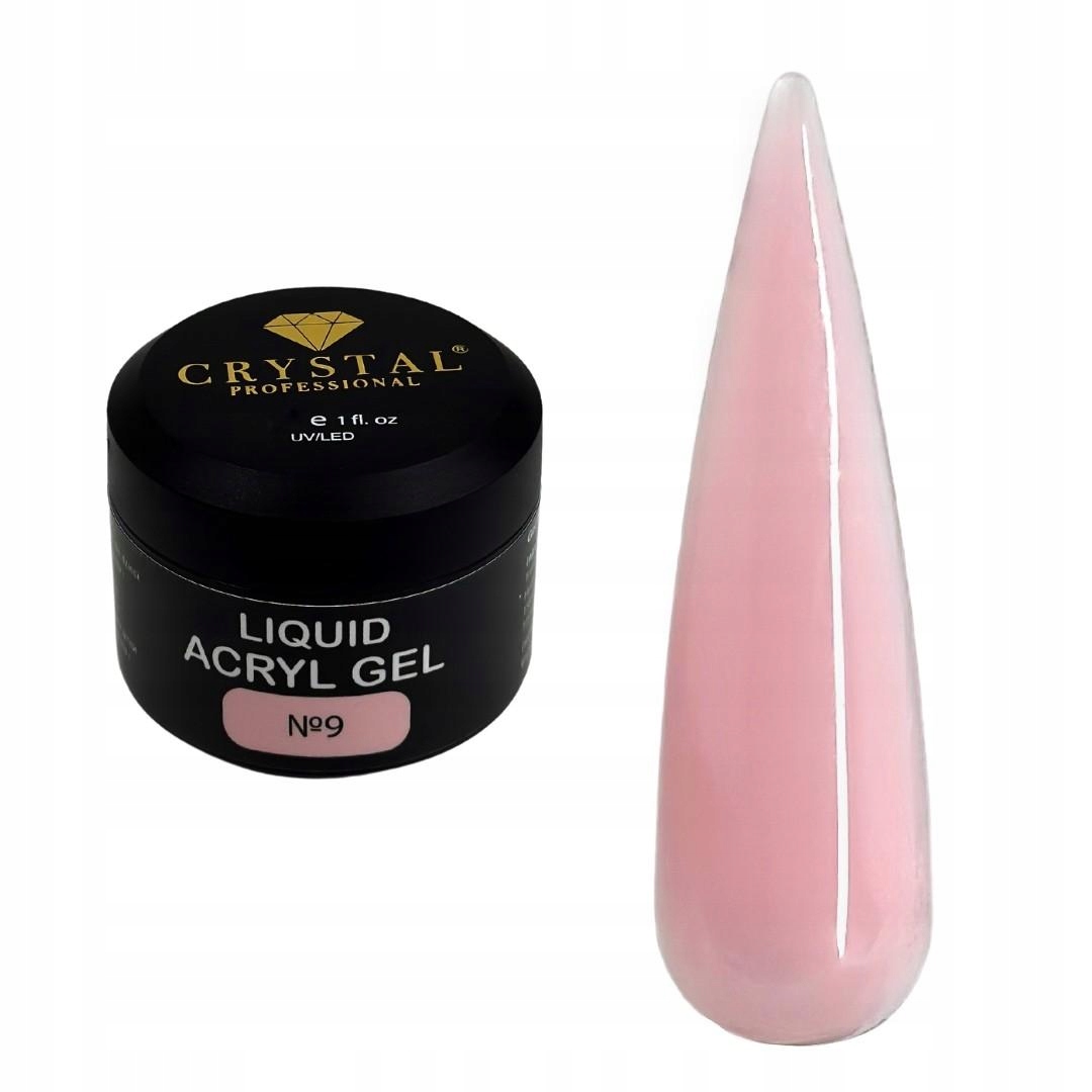 Crystal Professional Liquid Acryl Gel 9 30 ml – gel pro posílení nehtů