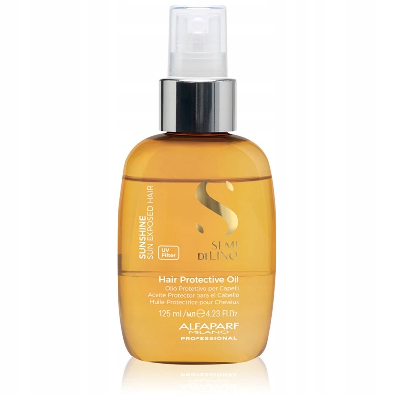 Alfaparf Semi Di Lino Sunshine dvoufázový olej 125 ml pro ochranu vlasů