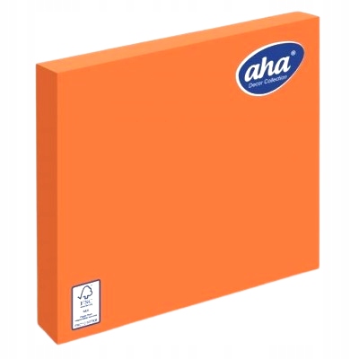 Serwetki papierowe pomarańczowe 33 x 33 cm 20 sztuk AHA