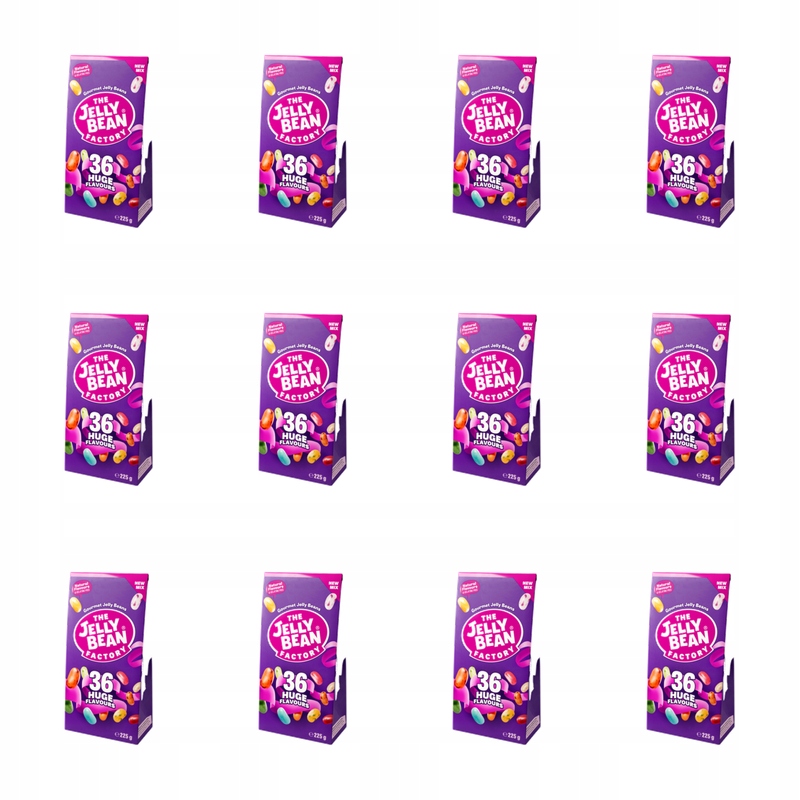 Bonbóny s ovocnou příchutí The Jelly Bean Factory, 36 příchutí, mix 225 g X12