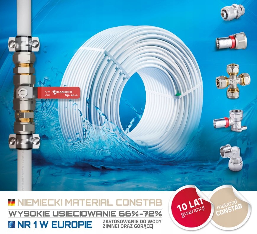 Rura Pex/al/pex 16 mm Diamond 200 mb Kod producenta PEX-AL-PEX.16*2.