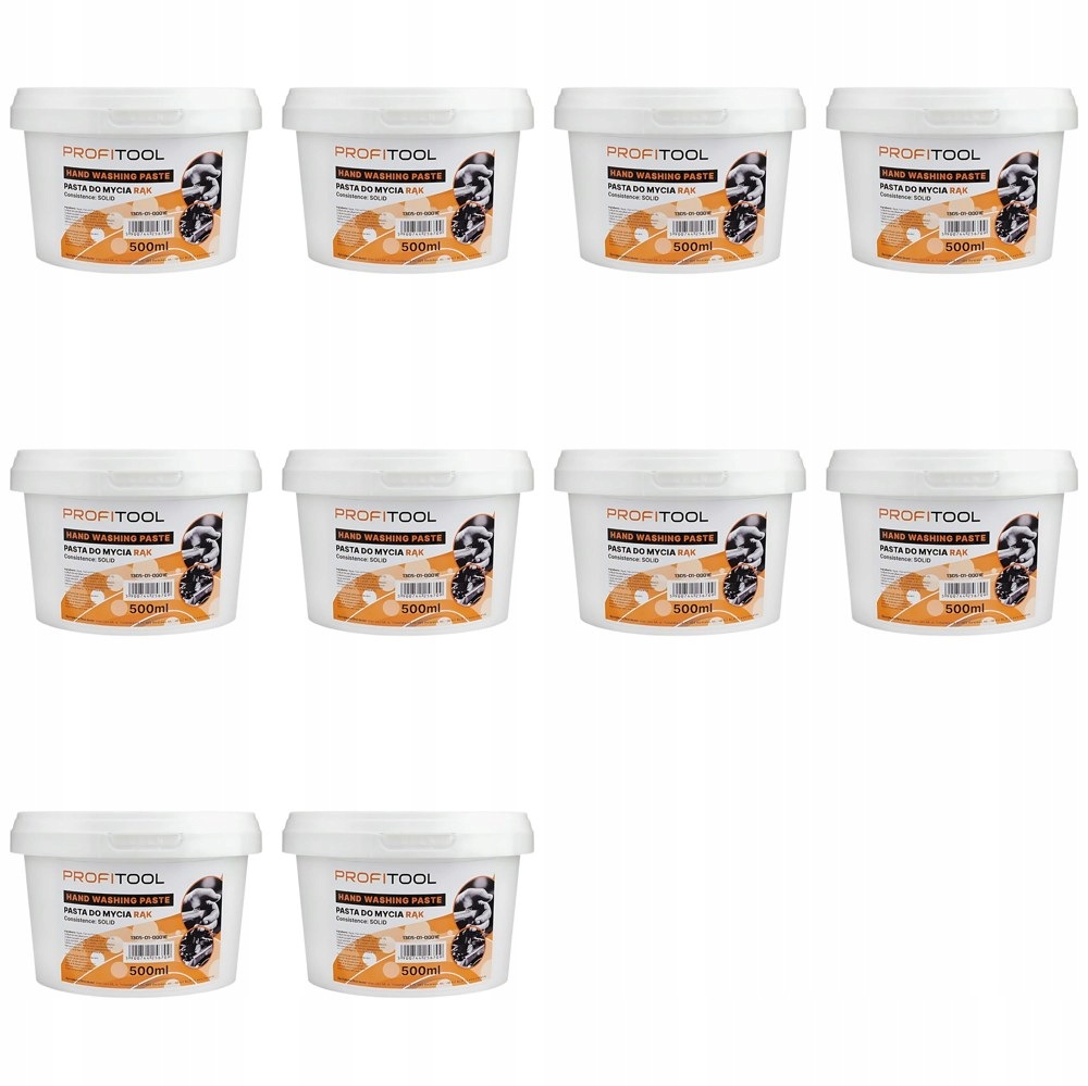 Čistiaca pasta na ruky Profitool 500 ml sada 10 kusov