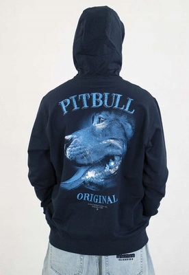 Mikina Pit Bull S Kapucí Zip Midnight tmavě modrá