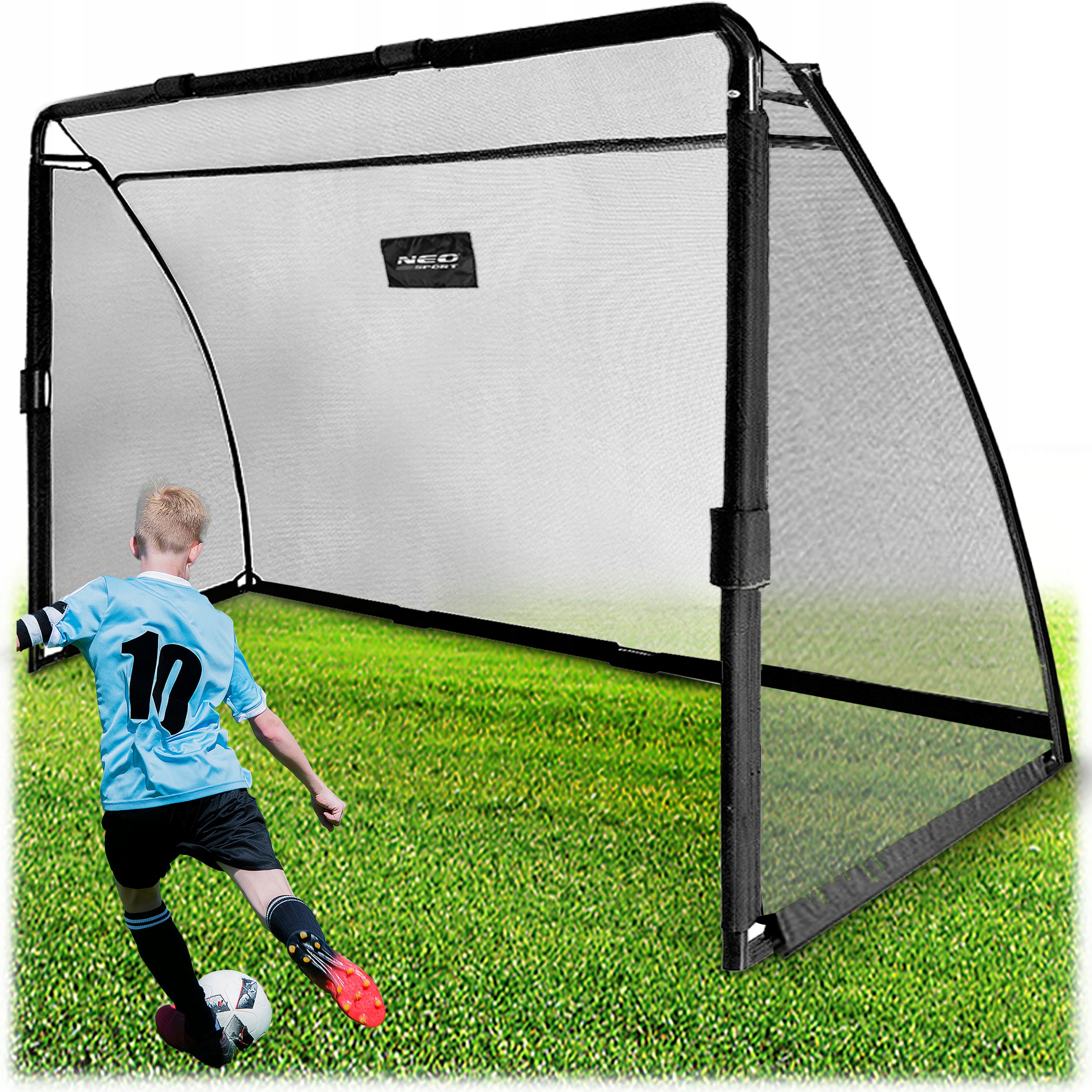 Duża Bramka Piłkarska Do Piłki Nożnej 300x200x90 cm Stalowa Neo-Sport