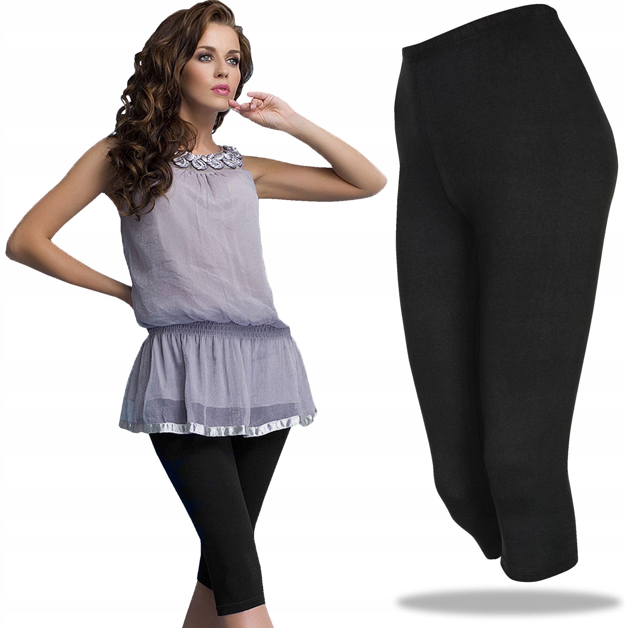 

Legginsy 3/4 Rybaczki Infatti Elise, Czarny, S