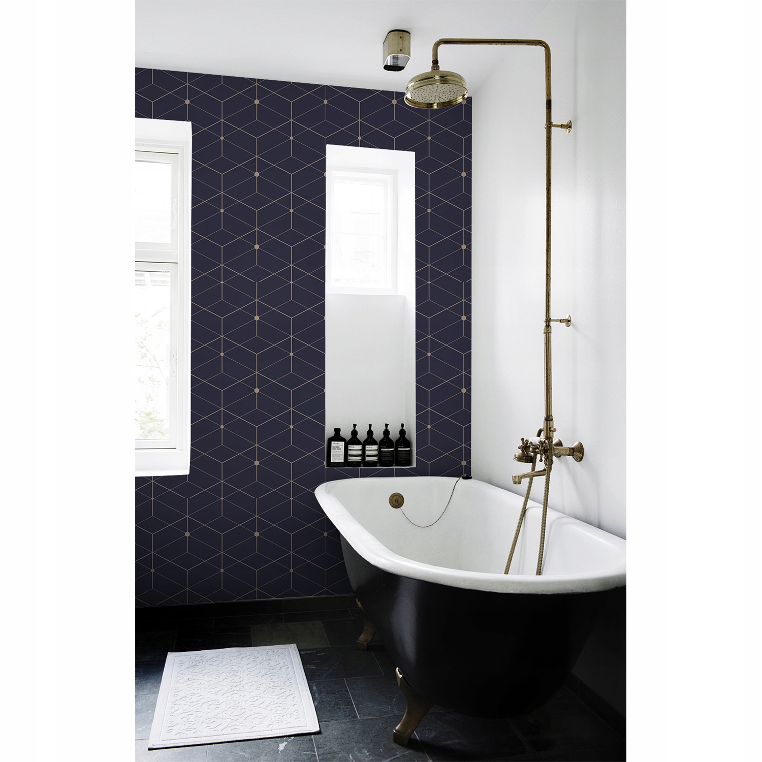 

Flizelinowa tapeta Przestrzenne kwadraty 250x104cm