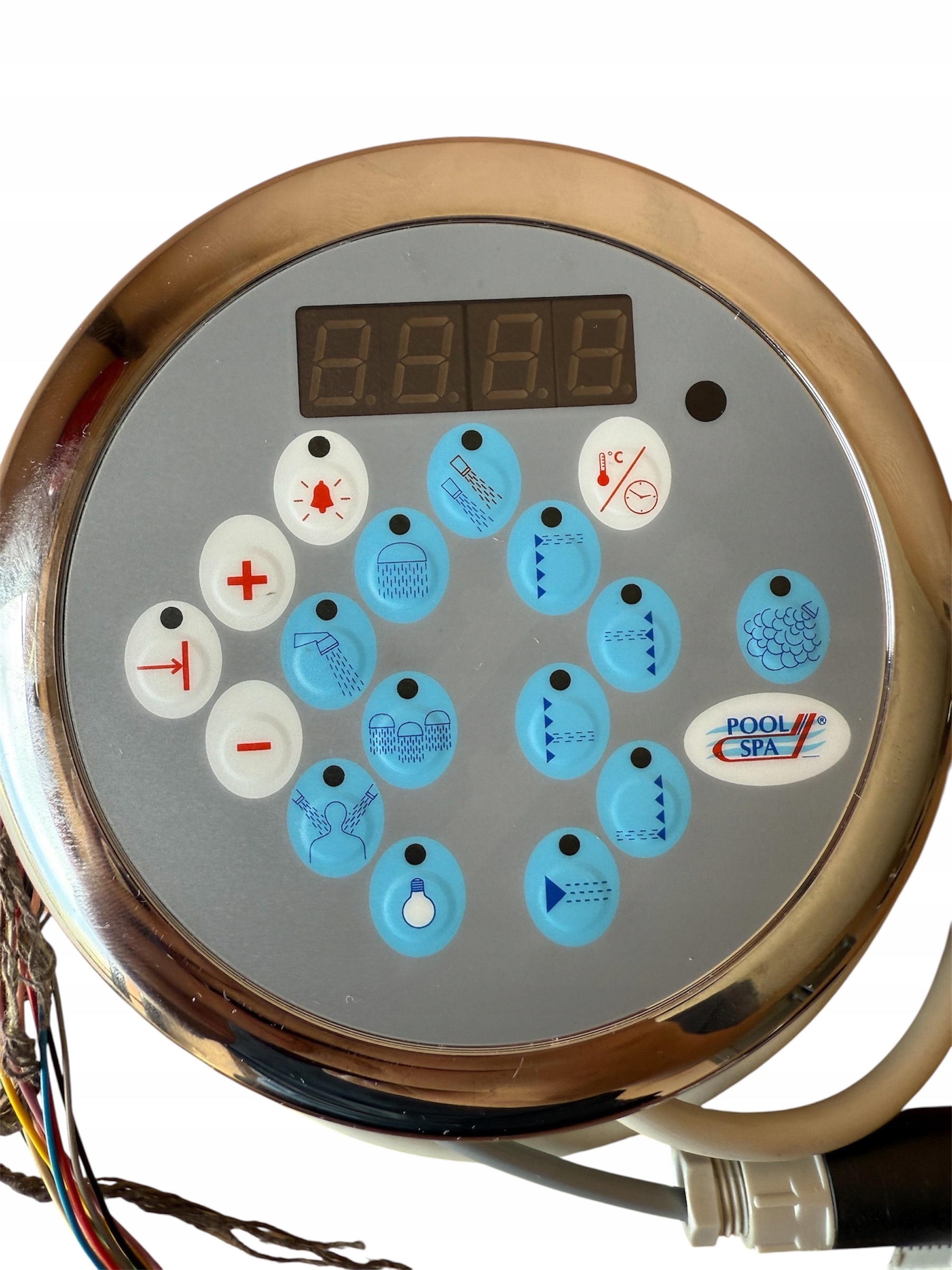 Systém S-3 a S-4 pre hydromasážnu kabínu Poolspa, chrómovaný