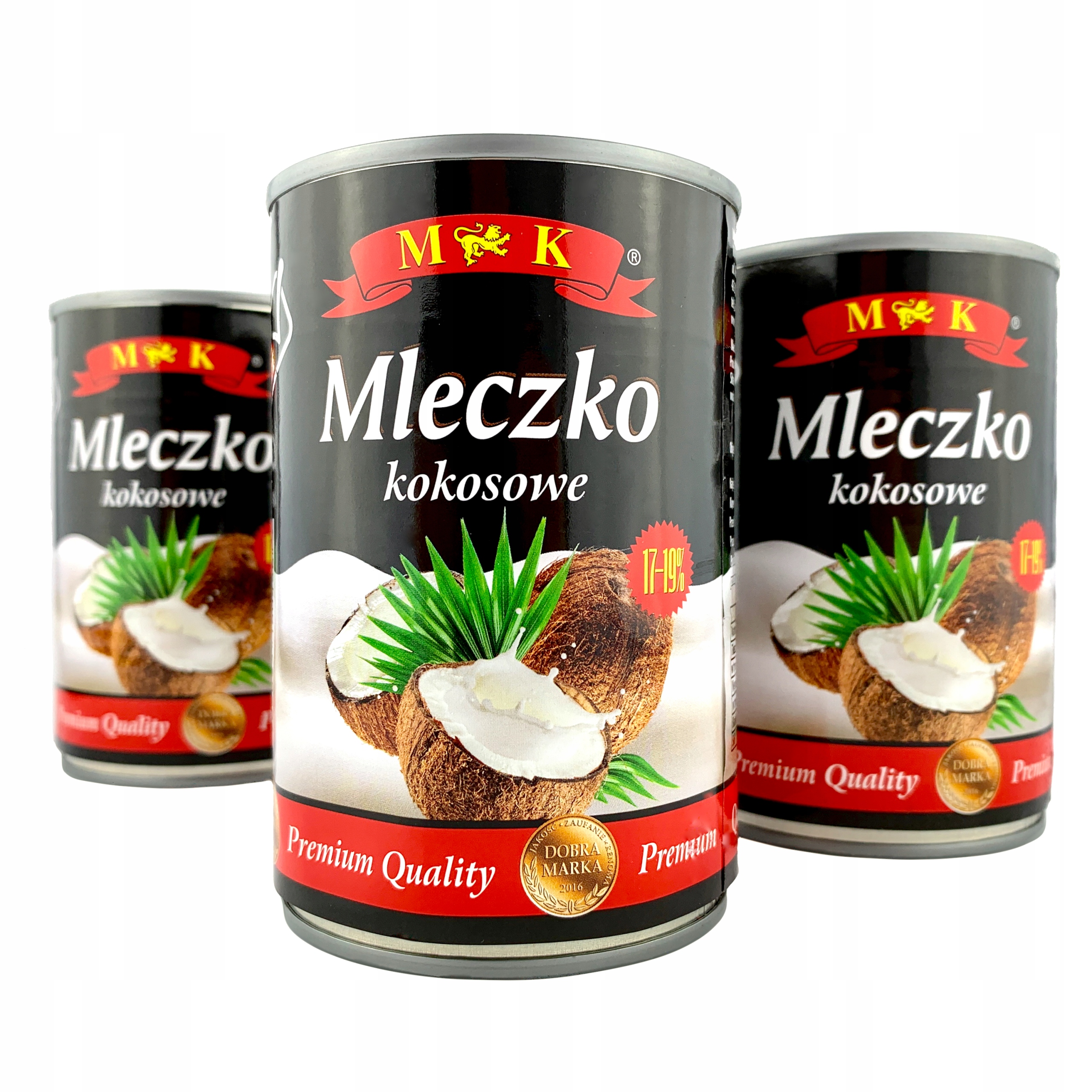 

3 x Mleczko Kokosowe 400ML Mk 17-19% 3 Puszki