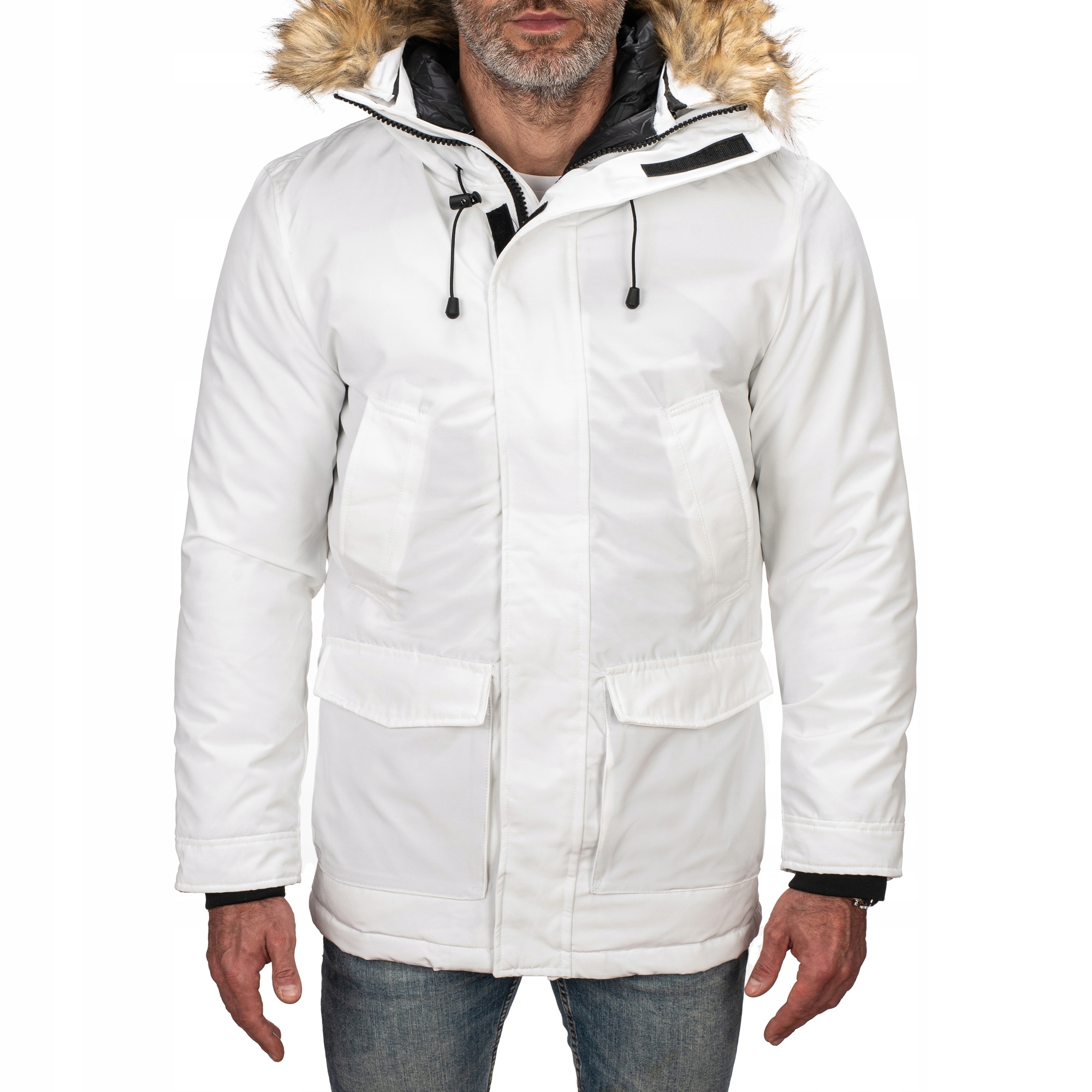 M779 vel. M Pánská Zimní Prošívaná Bunda Parka