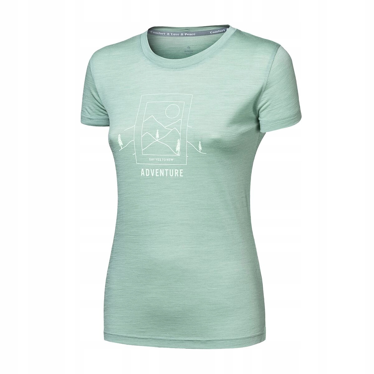 Sensor Merino Air Say Yes dámské triko kr.rukáv basil green velikost M