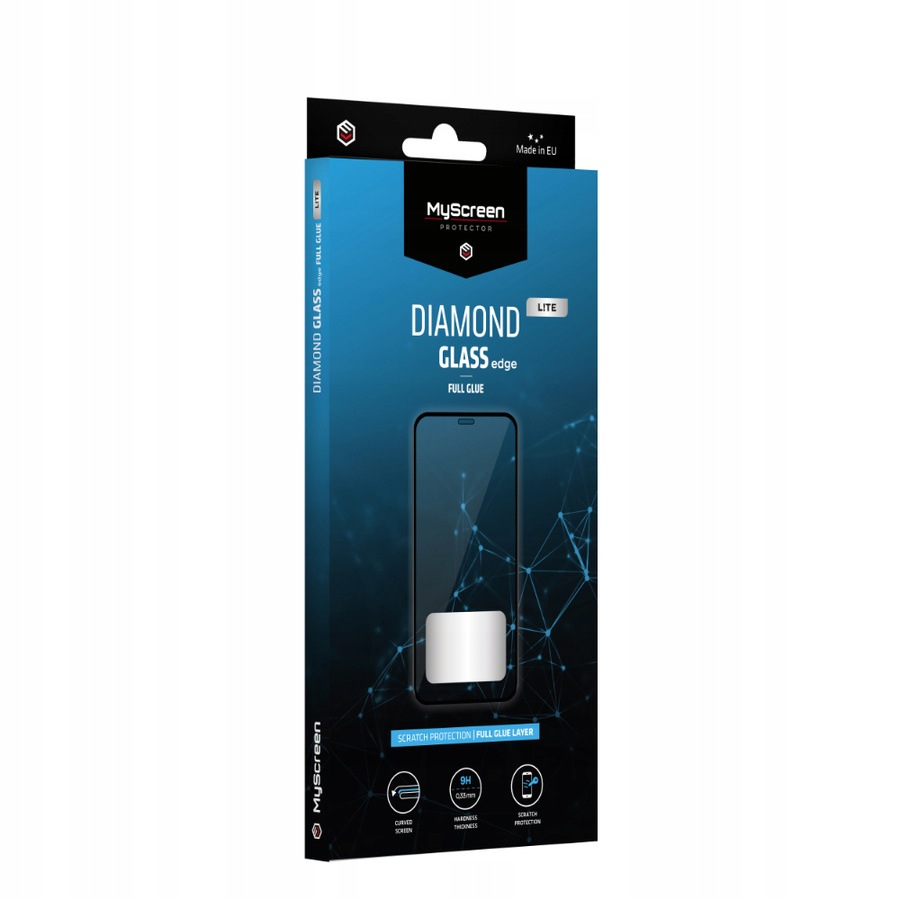 MyScreen Diamond Glass Lite edge Full Glue Black Motorola Edge 30