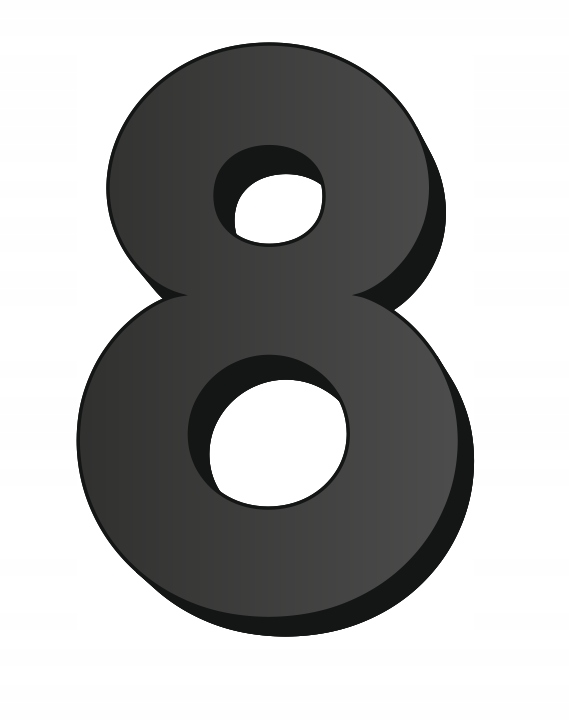 CYFRY PLEXI PMMA NUMERY NA DOM, OPCJE DODATKOWE