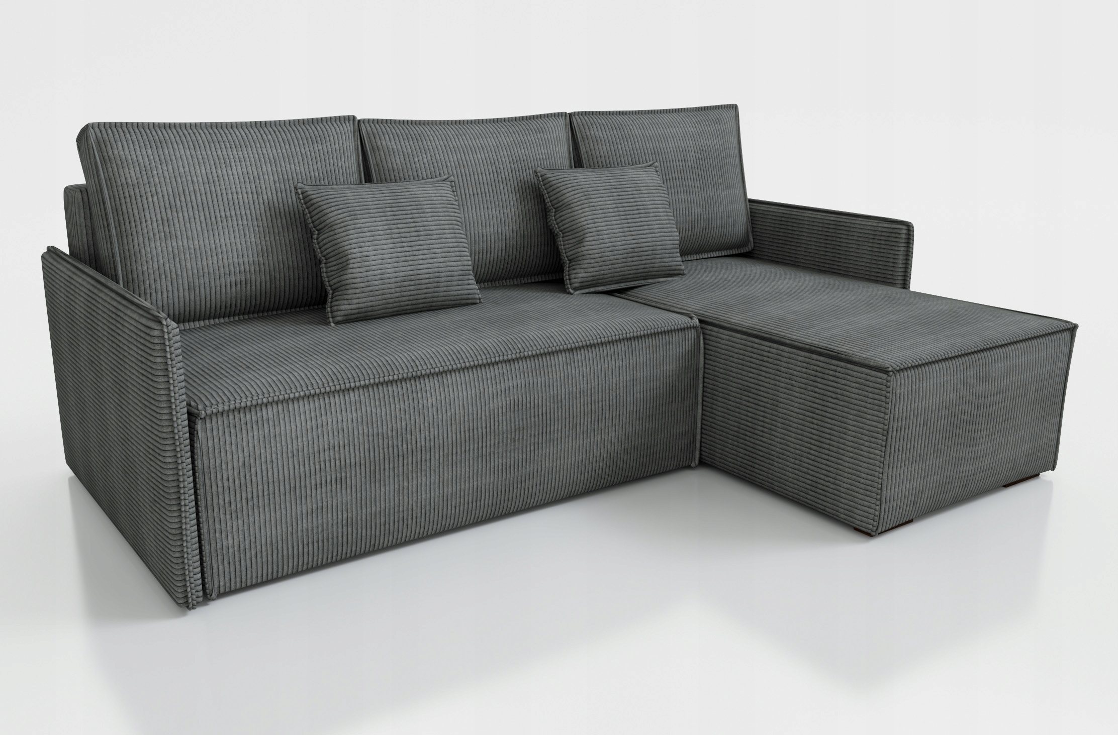 Narożnik TAP 101 Sztruks Automat 3DL Mały 215cm Pojemnik Spanie RóżneKolory