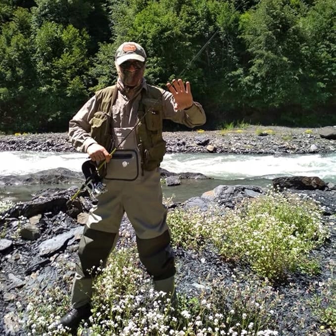 C400 Spodnie Wędkarskie ogrodniczki oddychające XXL Bardzo Duże