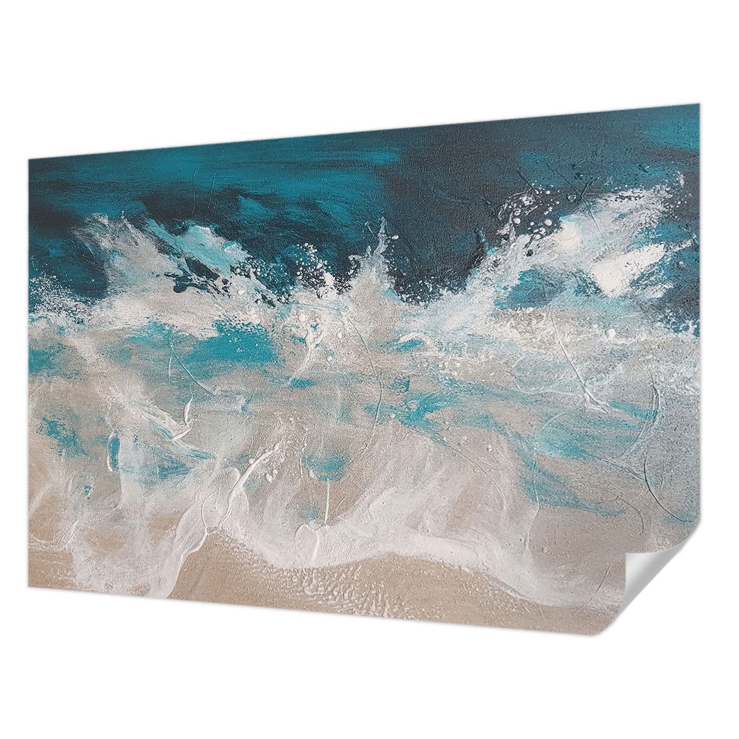 Samolepicí fototapeta Trvalá dekorace domu Oceánské vlny 152 x 104 cm