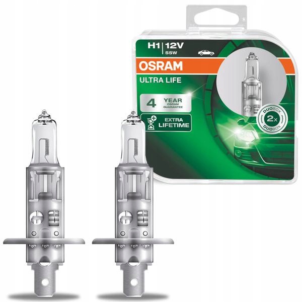 

Osram Ultra Life Żarówki H1 12V 55W Duo 2SZT
