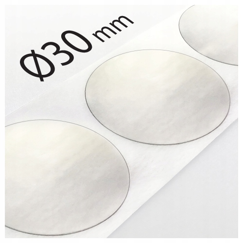 

Kółka transparentne do zaklejania Ø30mm warianty