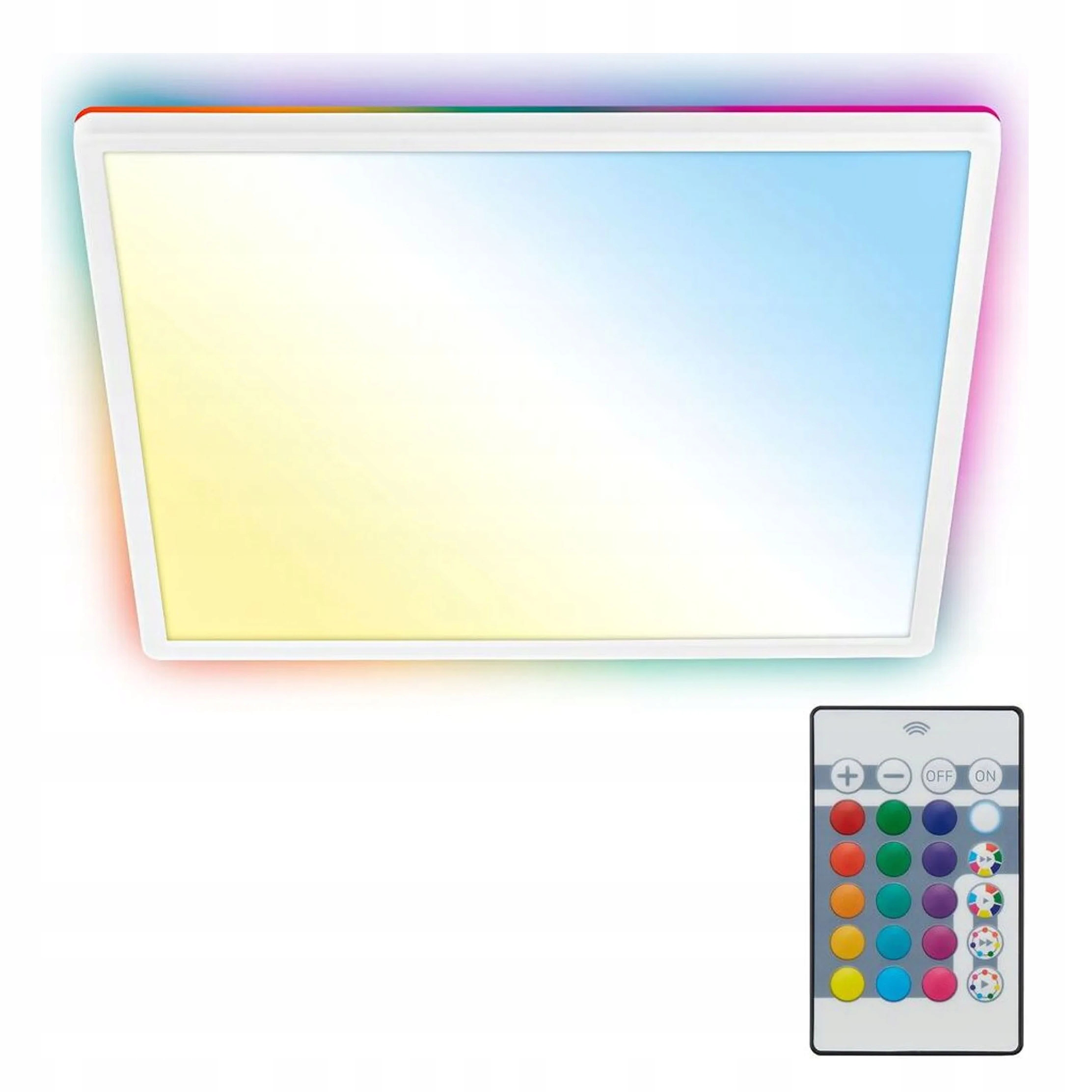 Panel Led sufitowy Rgb 22W z pilotem 42 cm barwa Zmienna Salon Sypialnia