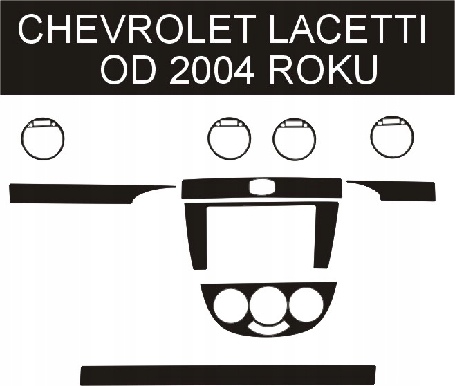 CHEVROLET LACETTI OKLEINA KOKPITU PANEL DREWNO Width 40 cm