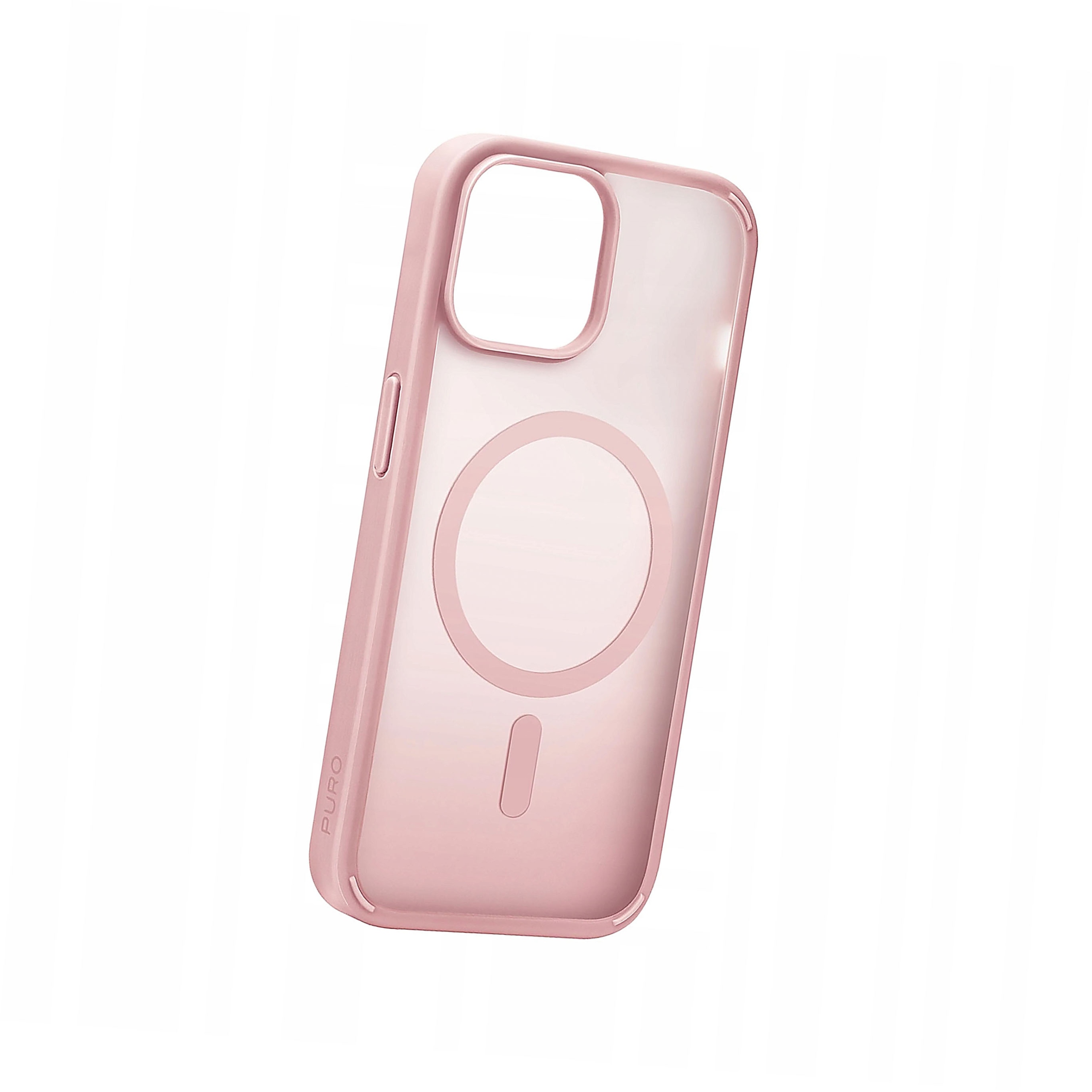Plecki Etui silikonowe Puro Gradient MagSafe do iPhone 15 Plus różowe