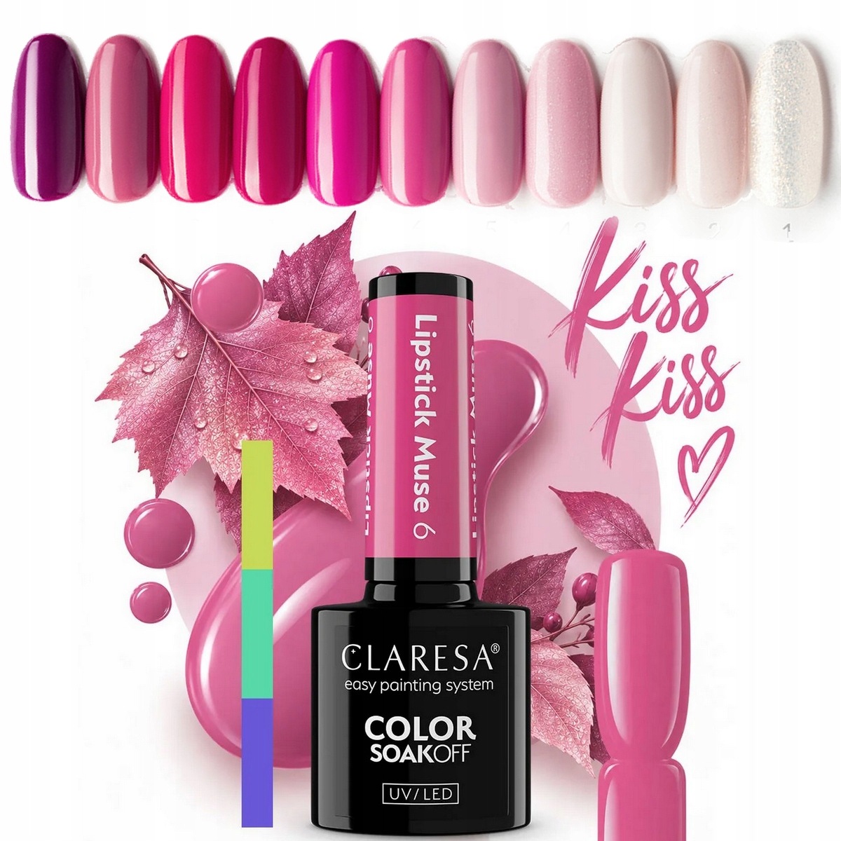 Claresa Lipstick Muse zestaw cała Kolekcja lakierów hybrydowych 11szt
