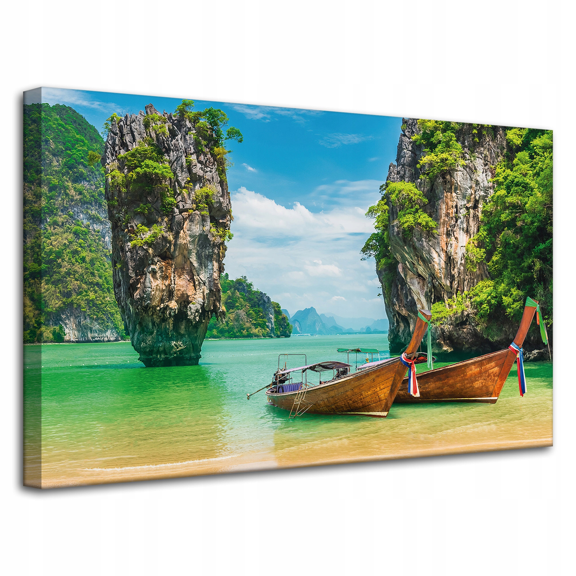 Obraz na plátně Lodě na břehu Voda Krajina 80x50 cm