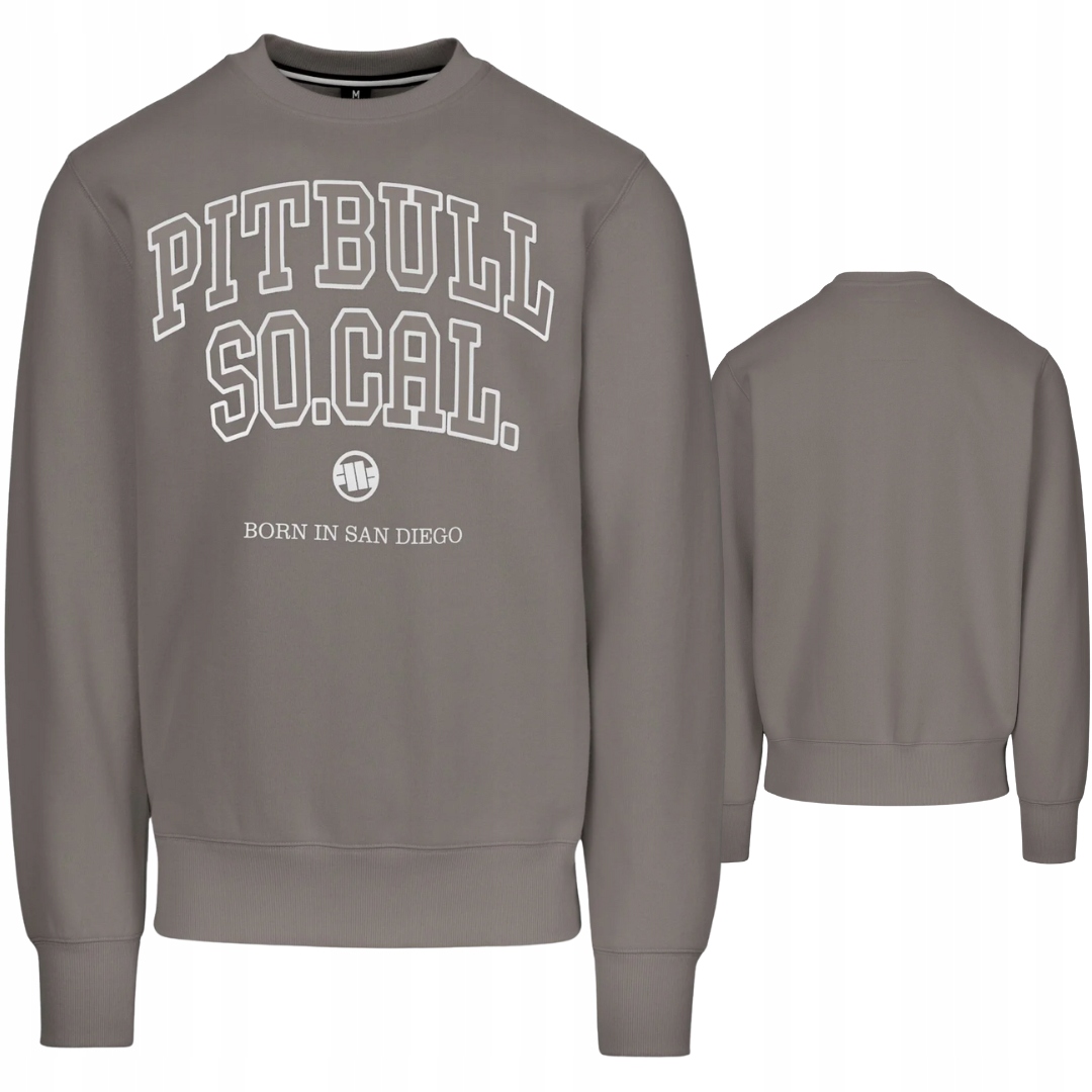 Pánská Mikina Pitbull West Coast, velikost S, So Cal, šedo-hnědá, taupe, velikost S