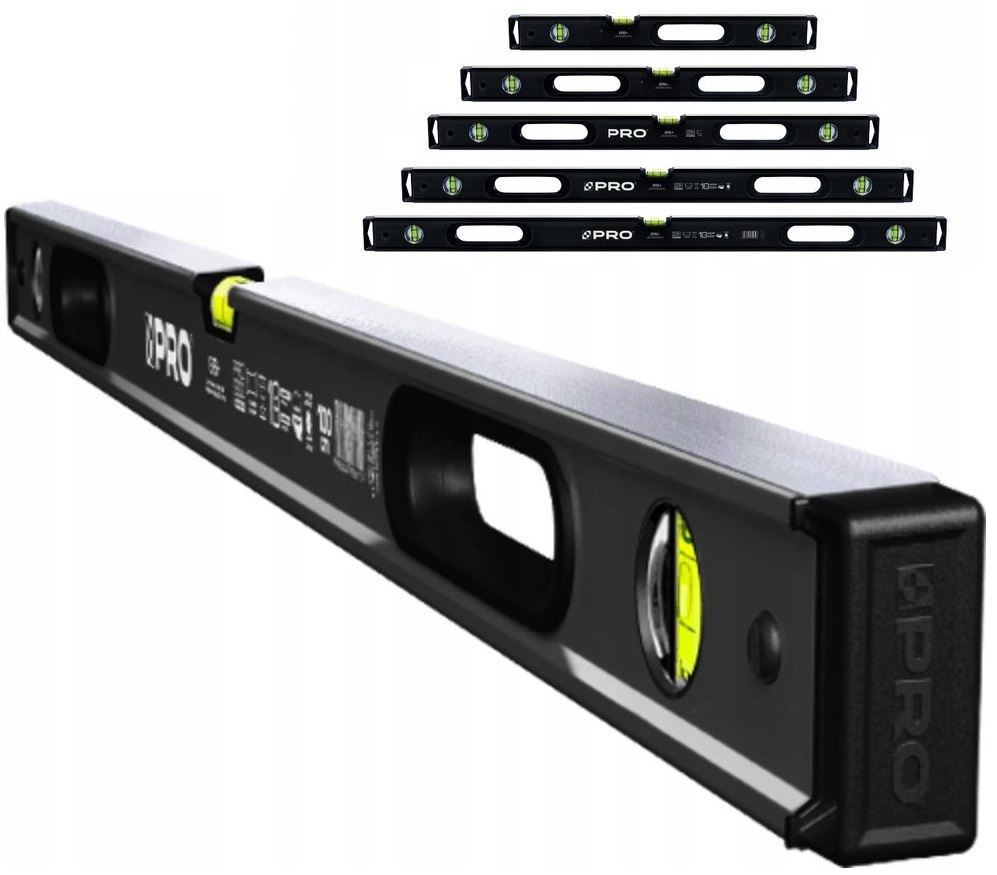 

Poziomice Zestaw Heavy Duty PRO900 5szt 80-180cm