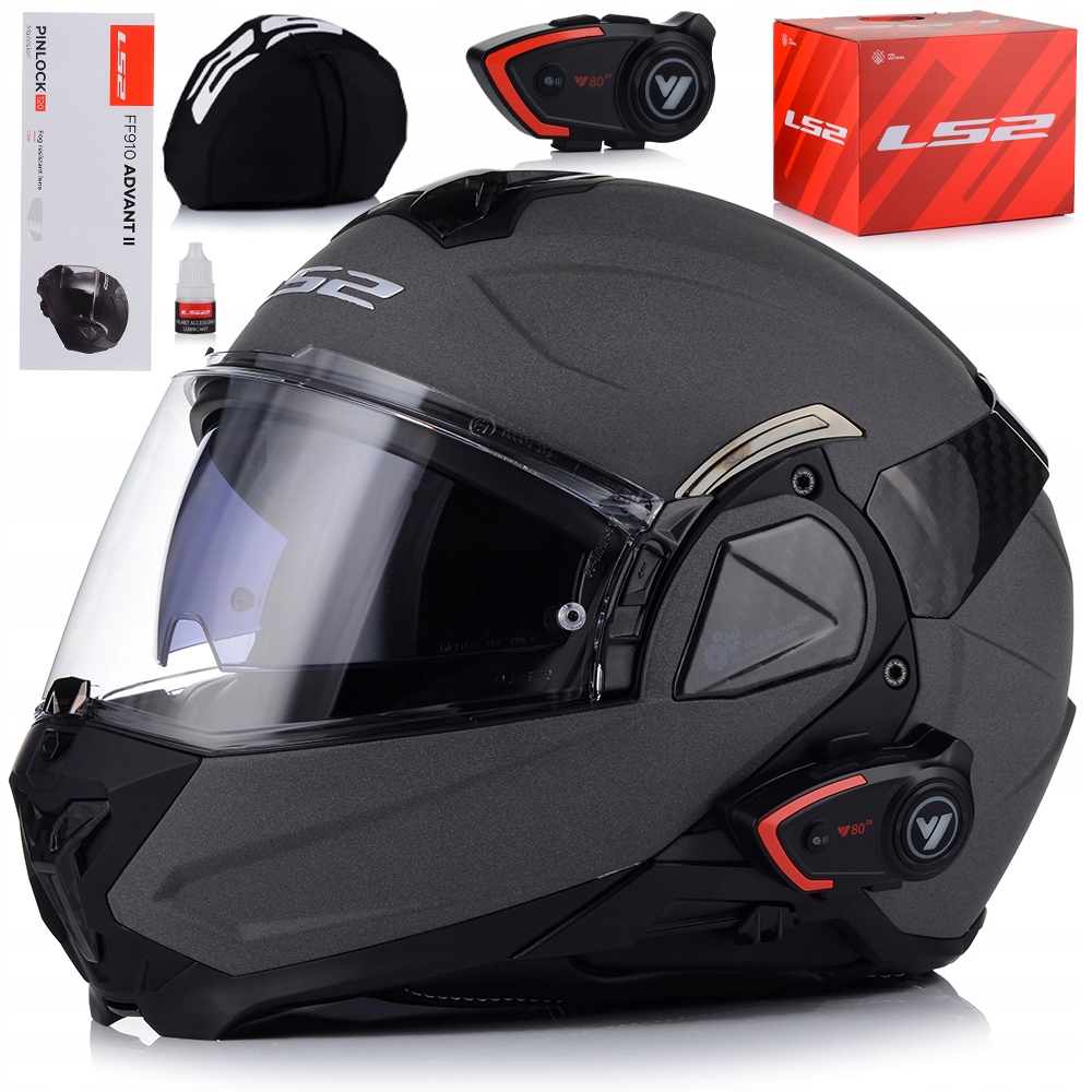 Motocyklová Prilba S Interkomom LS2 FF910 Advant II Čeľusťová Pinlock