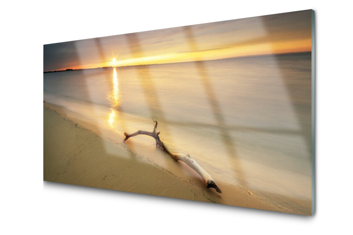 Sklenený panel Doska Ocean Pláž 120x60 Lepidlo