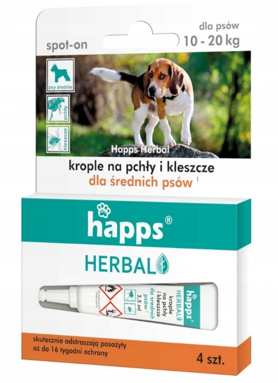 

Happs Krople Na Pchły Kleszcze Dla Średnich Psów