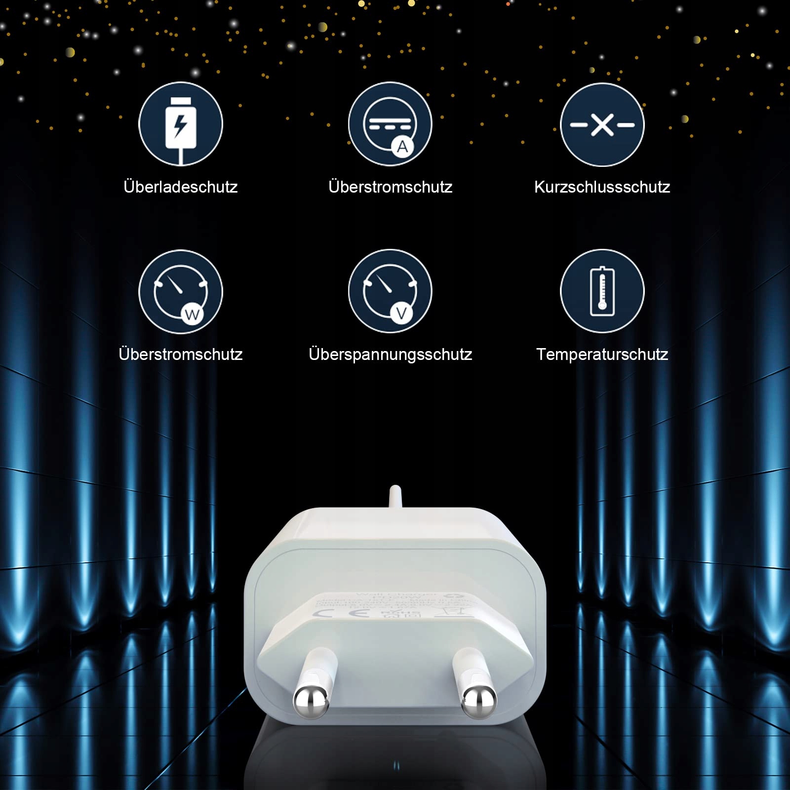 APPLE Certyfikowany Zestaw 4 Szybka Ładowarka 25W USB C Kabel iPhone 2M — miniatura 3